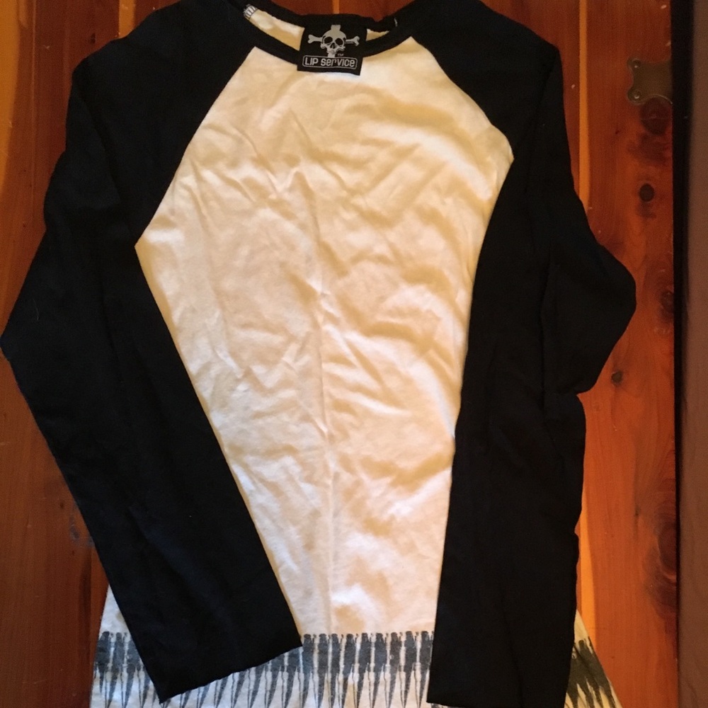 Bullet print baseball tee by Lip Service - Picture 1 of 5